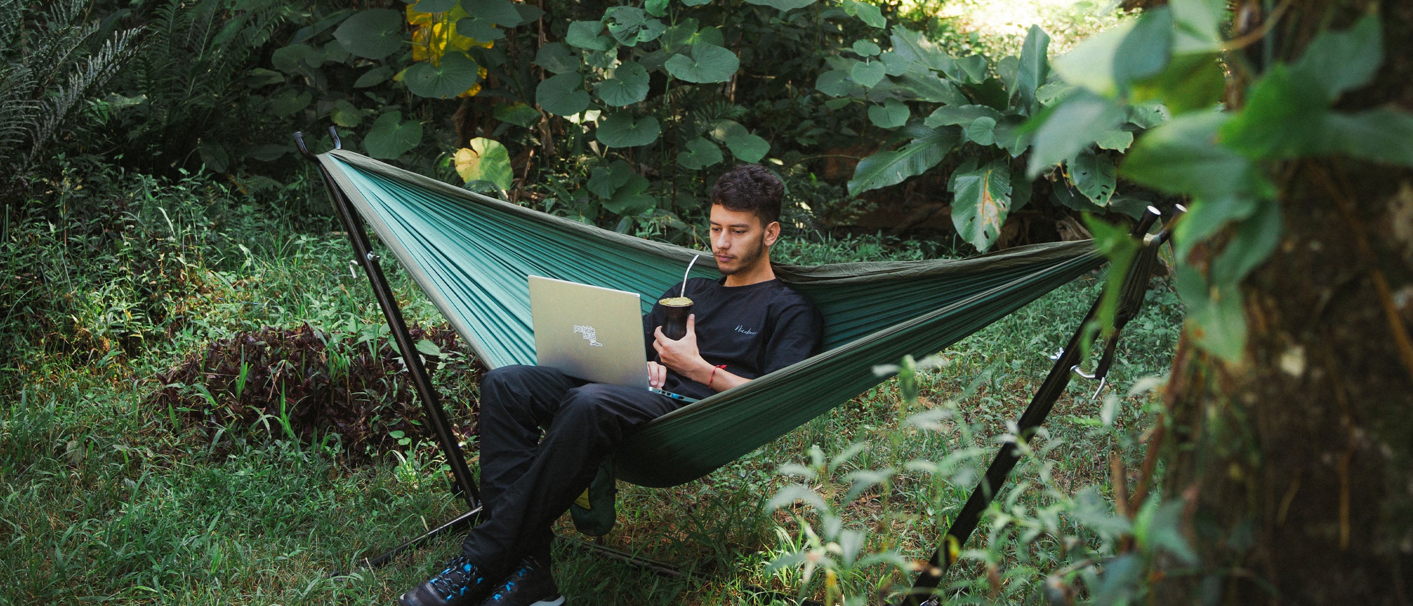 Rede descanso Portatil Suporte de rede